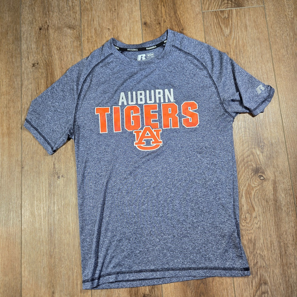 Russell Athletic Auburn Tigers NCAA T-Shirt Small Puff Print College Team Tee - Picture 1 of 8